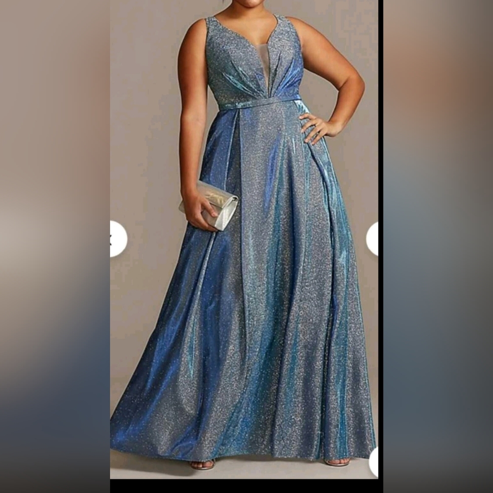 Xpluswear 5x glitter gown